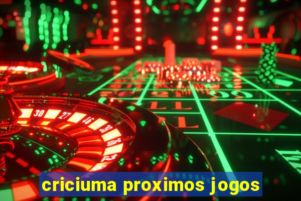 criciuma proximos jogos